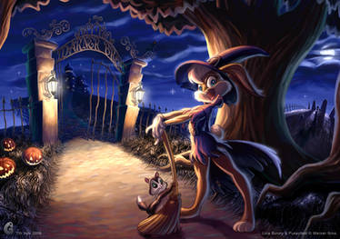 Witch Lola Bunny and Pussyfoot