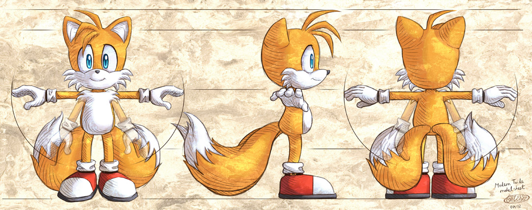 Modern Tails model sheet