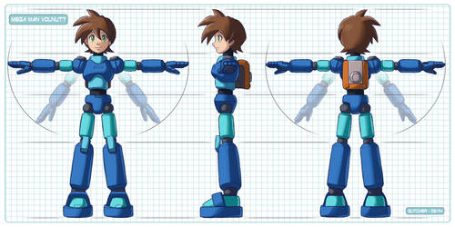 Mega Man Volnutt model sheet