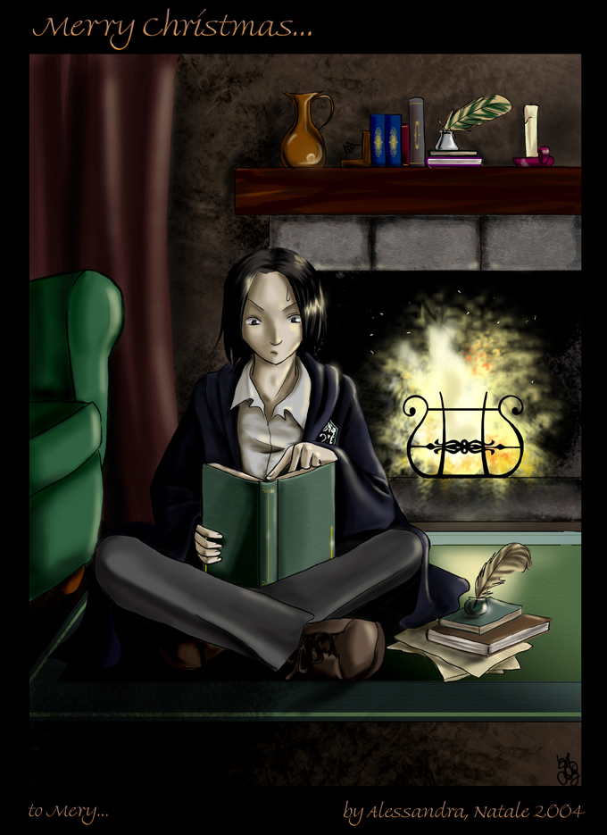 Xmas gift -- Young Snape