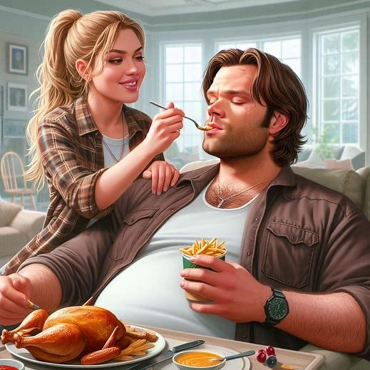 Fat Sam Being Fed By Me by ellieschubbyboys on DeviantArt