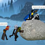 Pushing the rock