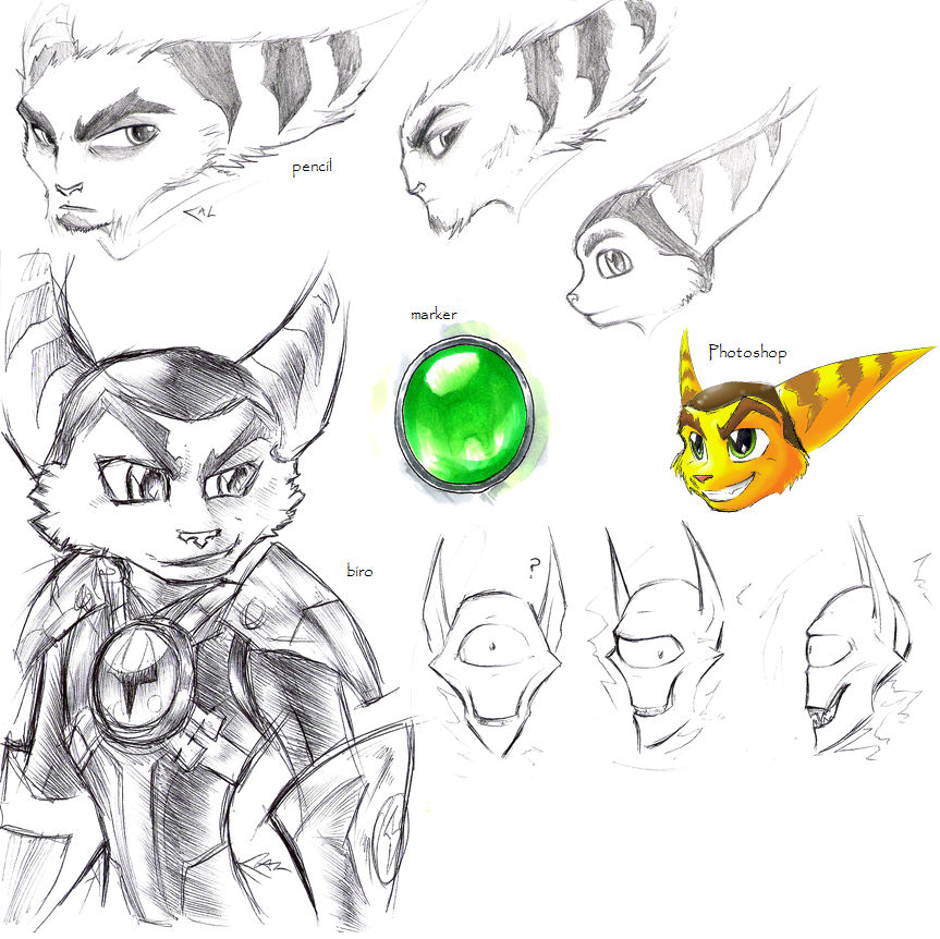 Various RaC drawings by Aluinashryu on DeviantArt