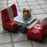 LEGO diner booth table scrap
