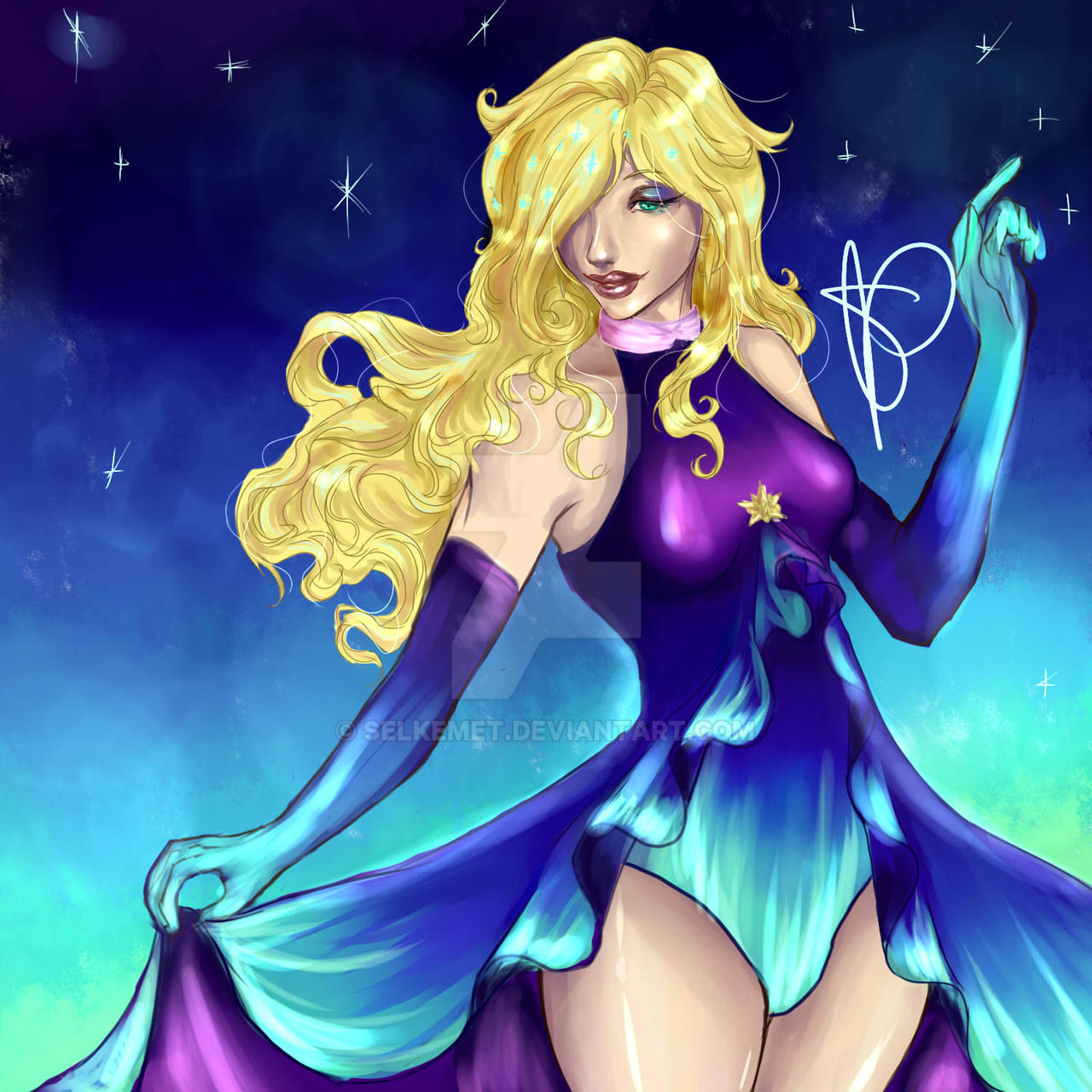 Rosalina dawn by Selkemet on DeviantArt