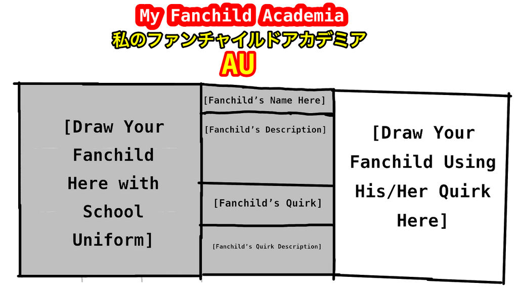 My Fanchild Academia AU (Character Bio) (Gift)