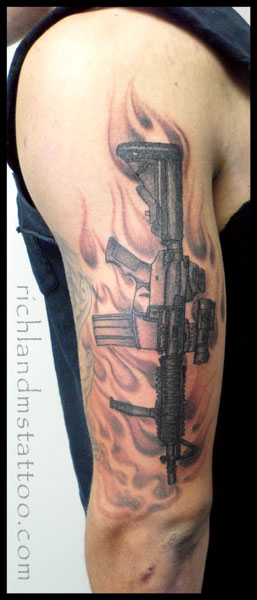rifle tattoo Mississippi by jacksonmstattoo on DeviantArt