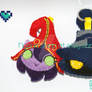 Lulu Veigar League of Legends chibi felt keychain