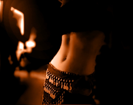 Old Photo Belly Dancer