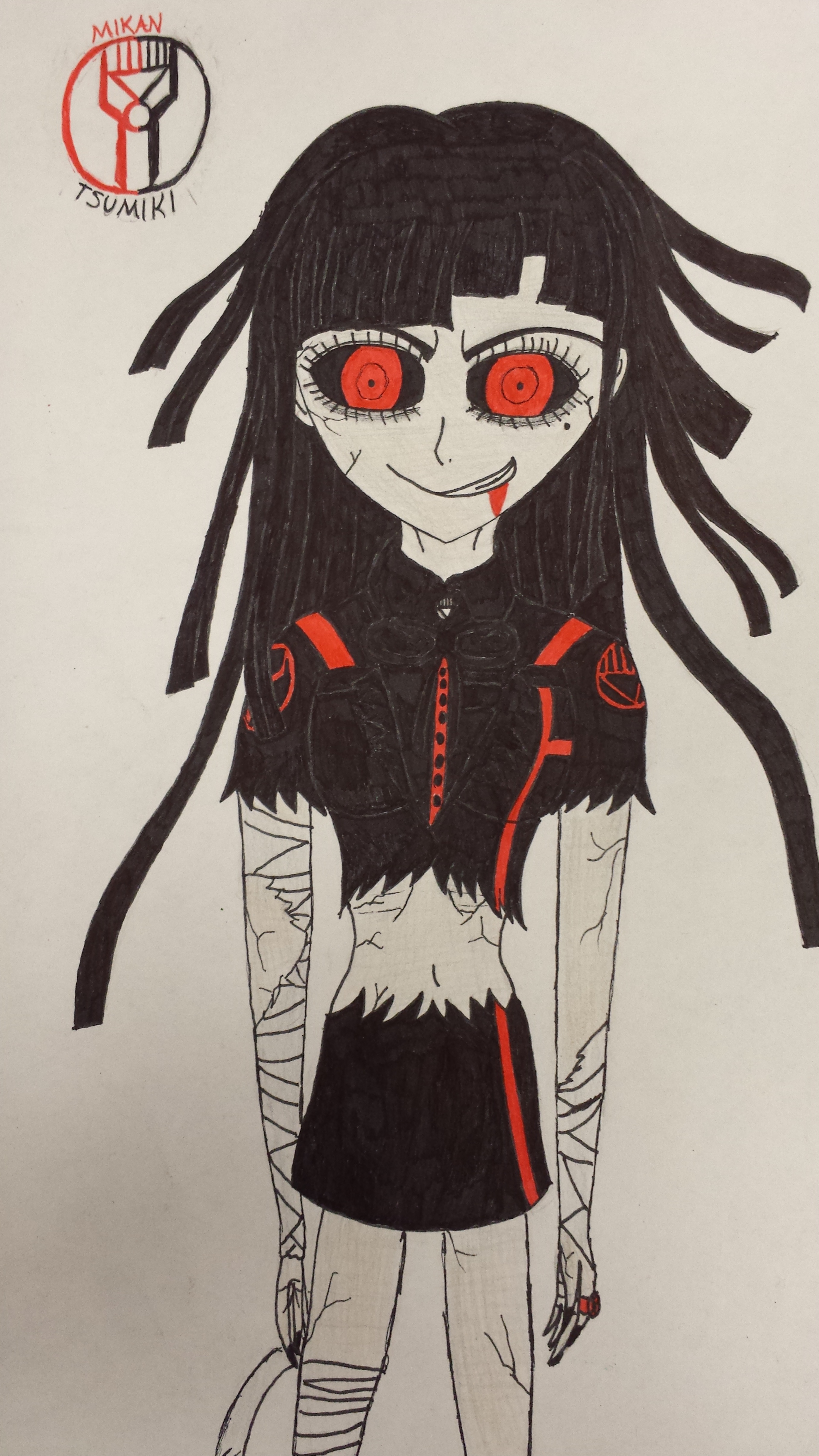 Black and Red Despair Lantern Tsumiki