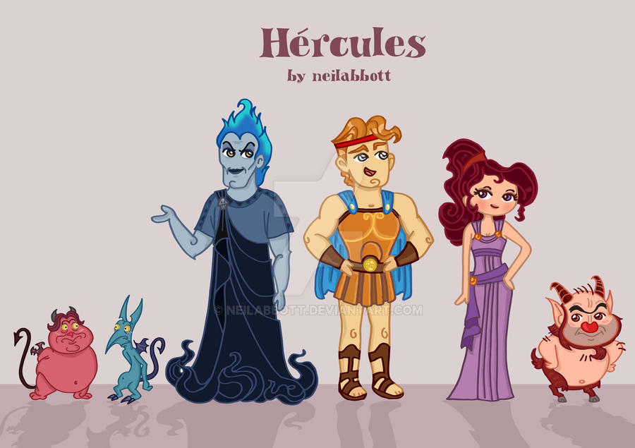 Hercules characters by neilabbott by neilabbott on DeviantArt