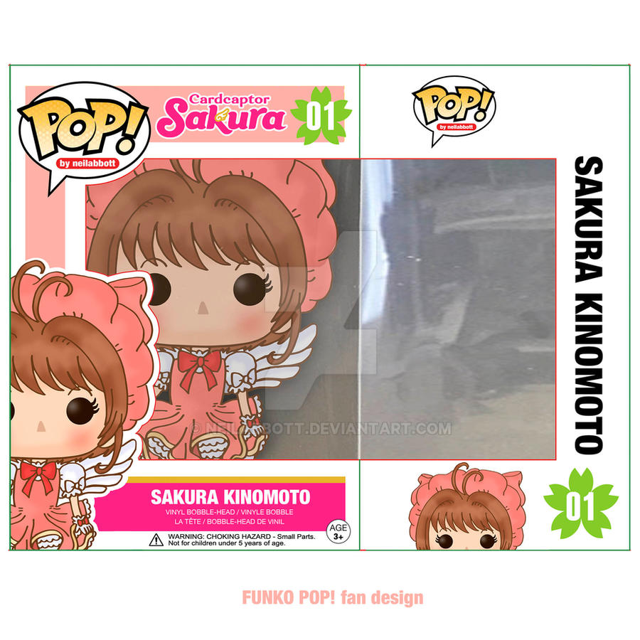 Sakura Kinomoto fanmade box funko pop! by neilabbott on DeviantArt
