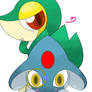 snivy sit on Azelf