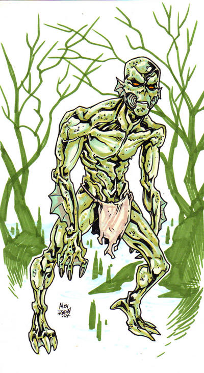 Mutant Swamp Creature by illustrated1 on DeviantArt