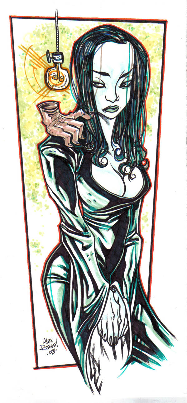 morticia colored