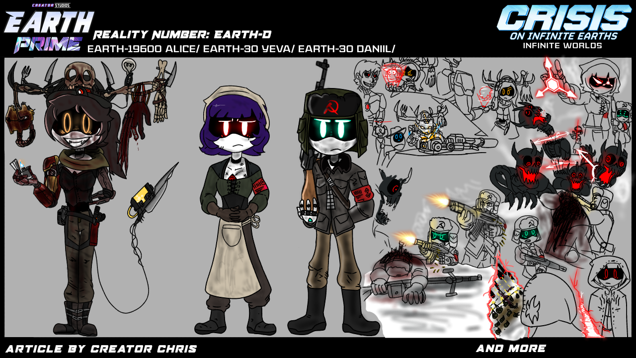 Crisis on infinite earths,Alice,yeva,Daniil.