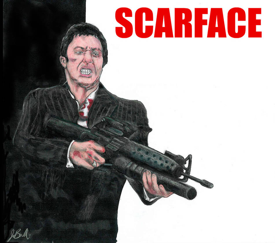 Scarface Drawing by borellidesigns on DeviantArt