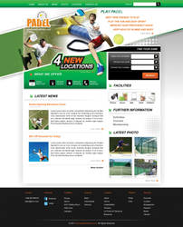 Indoor Tennis Webdesign