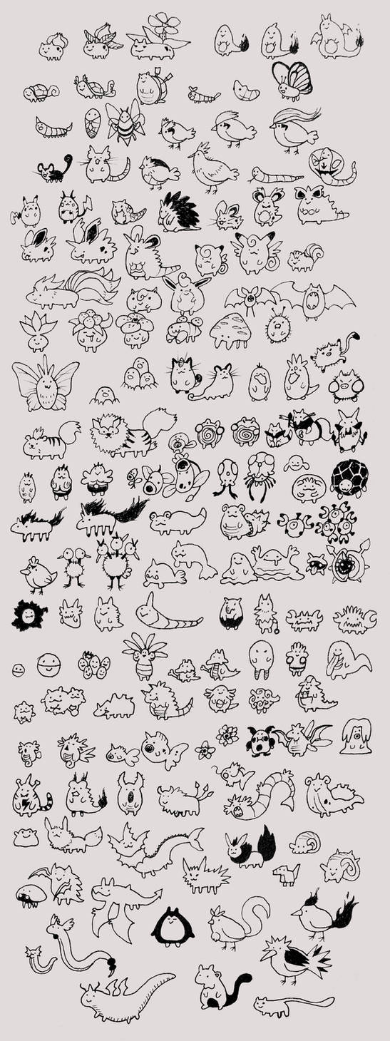 Every Pokemon: Gen 1 (Kanto) by salvicorn on DeviantArt