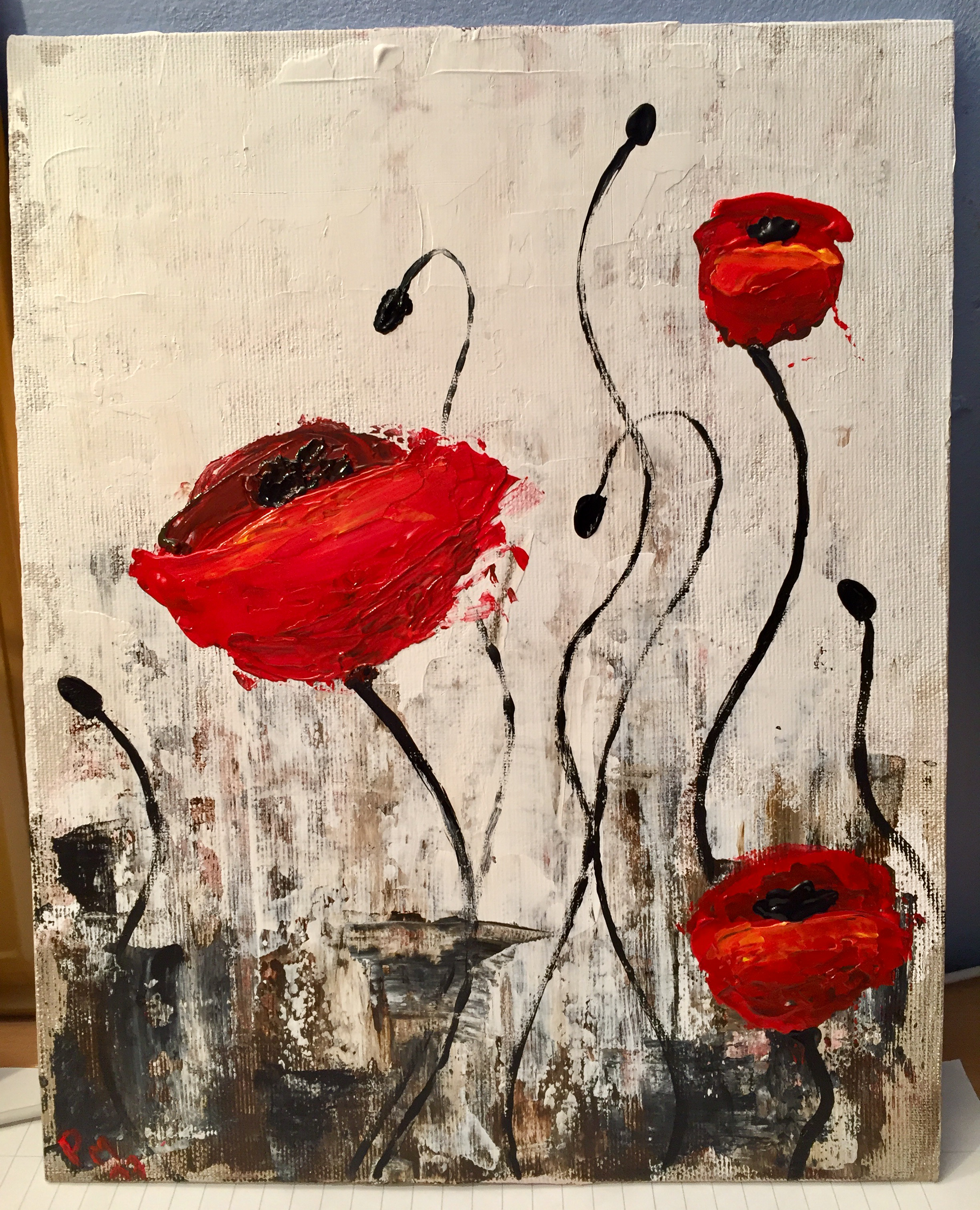 Poppies - Acrylic Painting