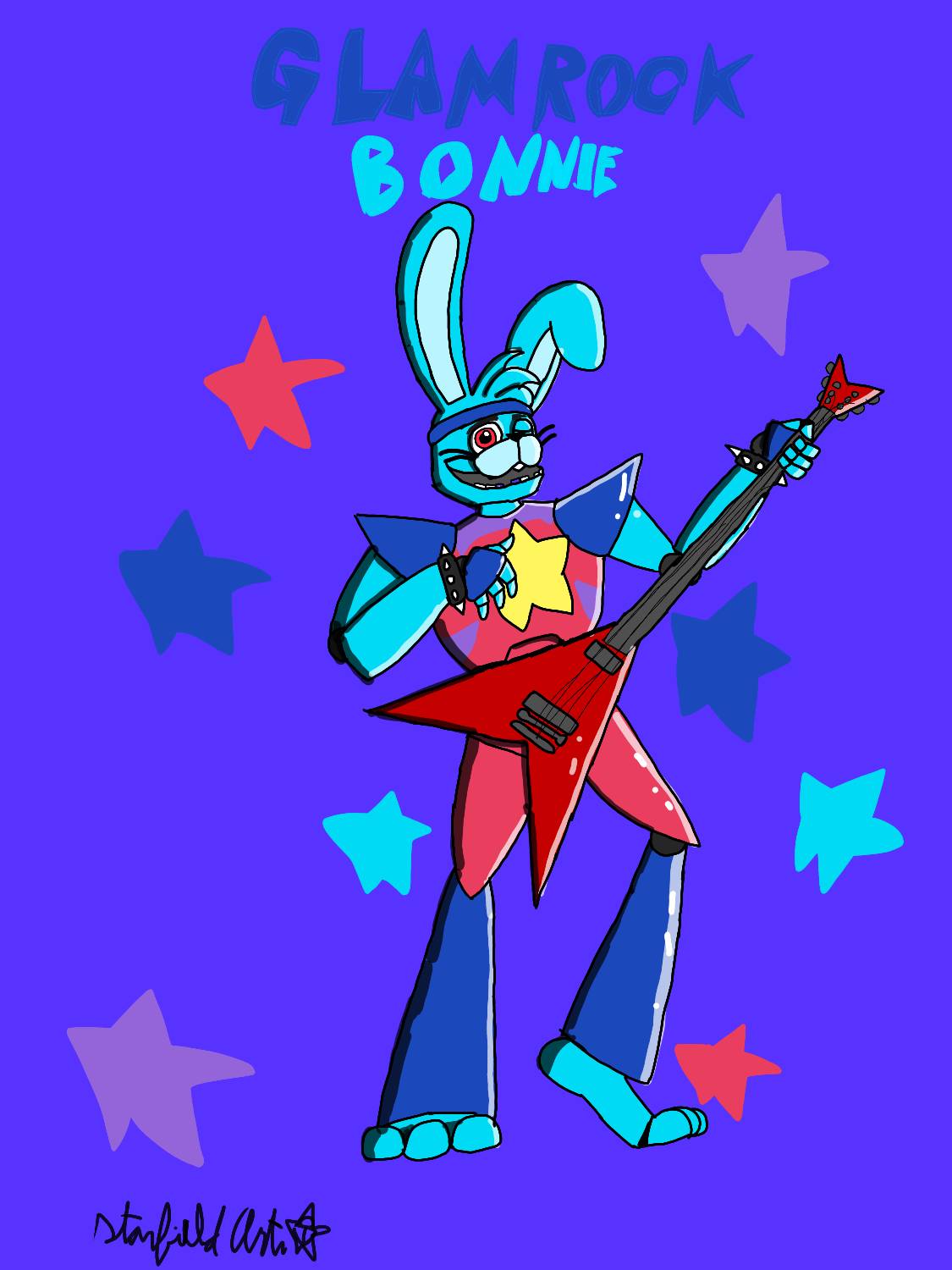 Glamrock Bonnie by StarsBon28112 on DeviantArt