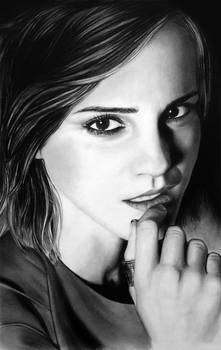 Emma Watson Charcoal Sketch
