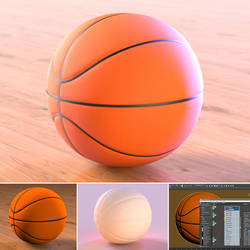 Basketball 3D render