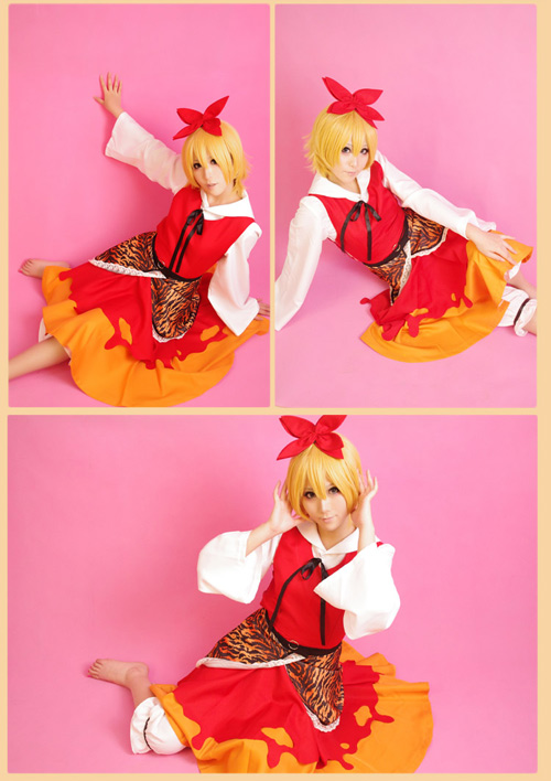 Touhou Project Toramaru Shou Blond Short Cosplay W