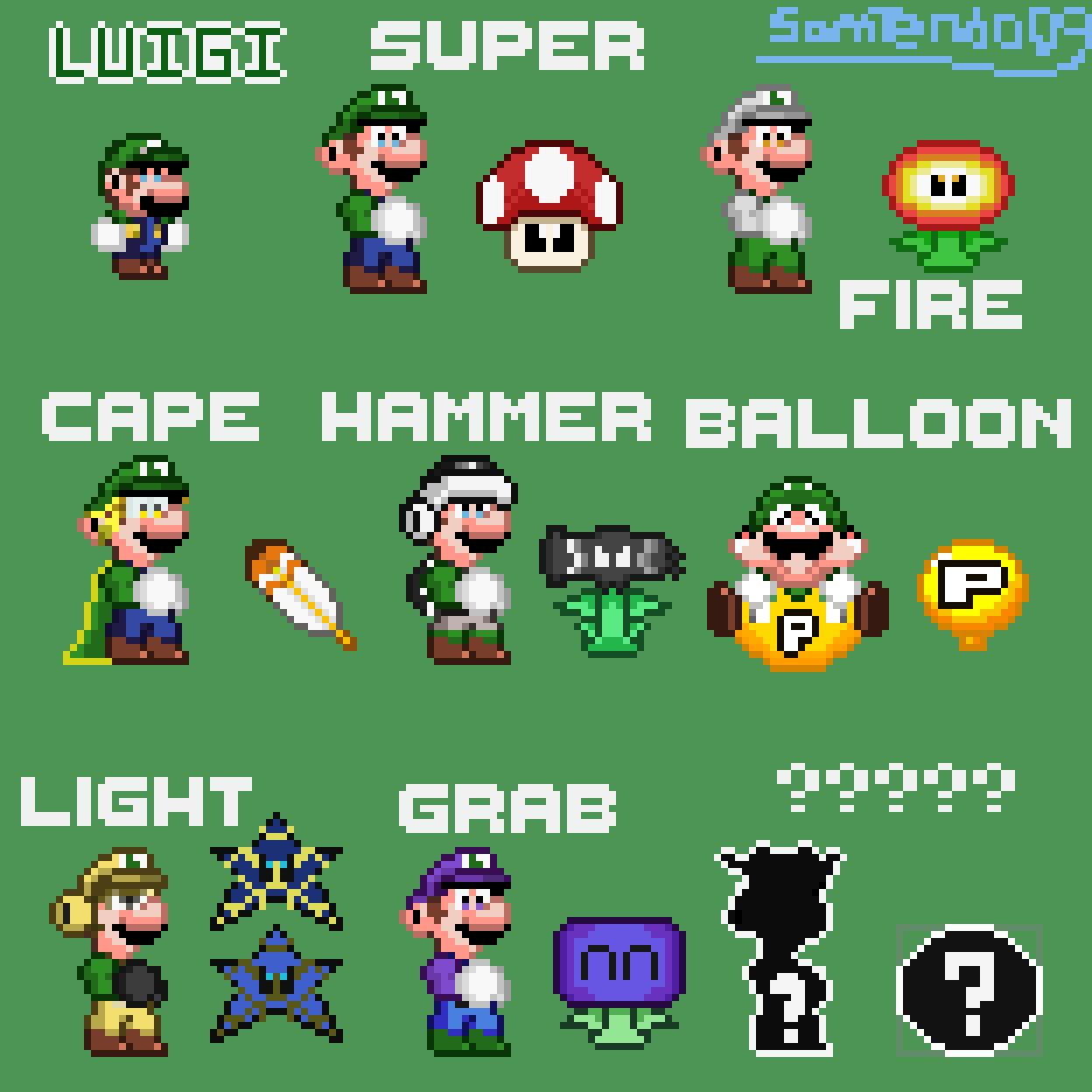 Super Mario Bros. Region] Luigi by WarioWules09 on DeviantArt