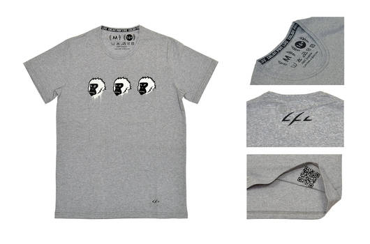 T-SHIRT-CFL007-monkeys (grey)