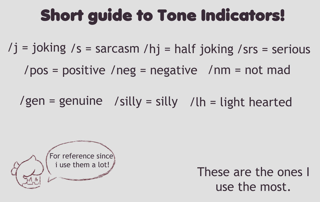 Tone Indicators Chart at Milla Slessor blog