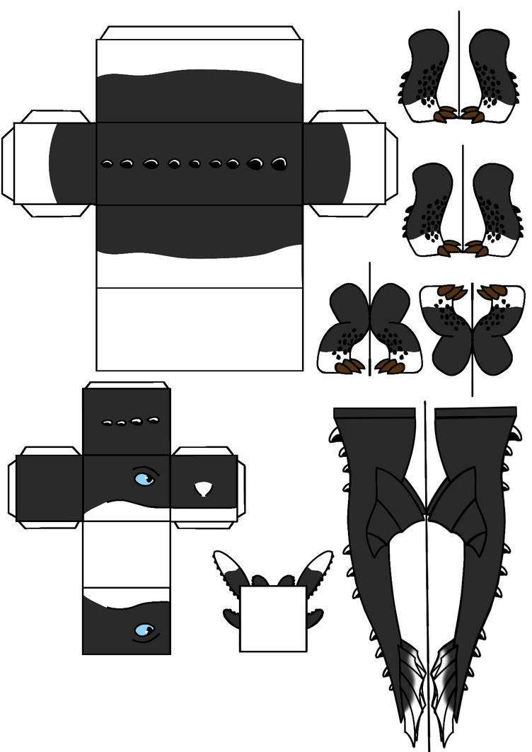 Httyd Paper Httyd Night light (Dart) Papercraft by KingLeviatan on DeviantArt
