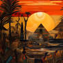 Sunset by the Pyramid