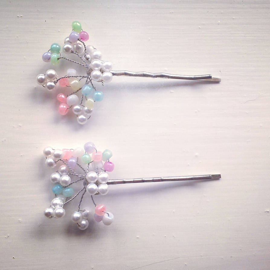 Wire Wrapped Hair Pins By Glitterperlen On Deviantart