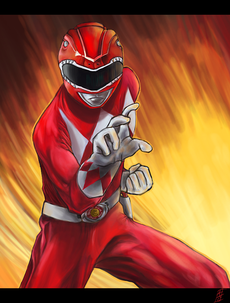 Red Power Ranger by artshou on DeviantArt