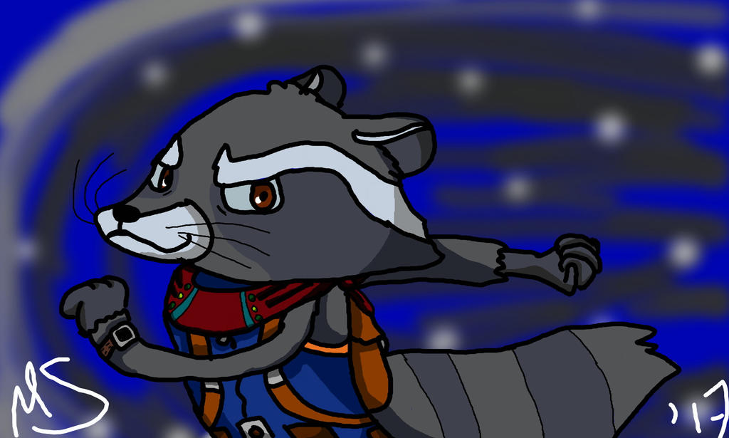 He's the fastest raccoon alive!!! by maizie0201 on DeviantArt