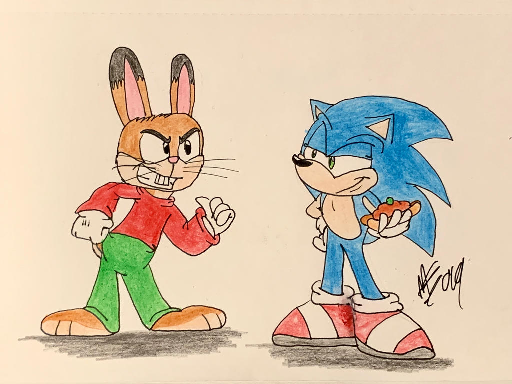 Gus Reader Rabbit Sonic the Hedgehog and Gus the Rabbit by maizie0201 on DeviantArt