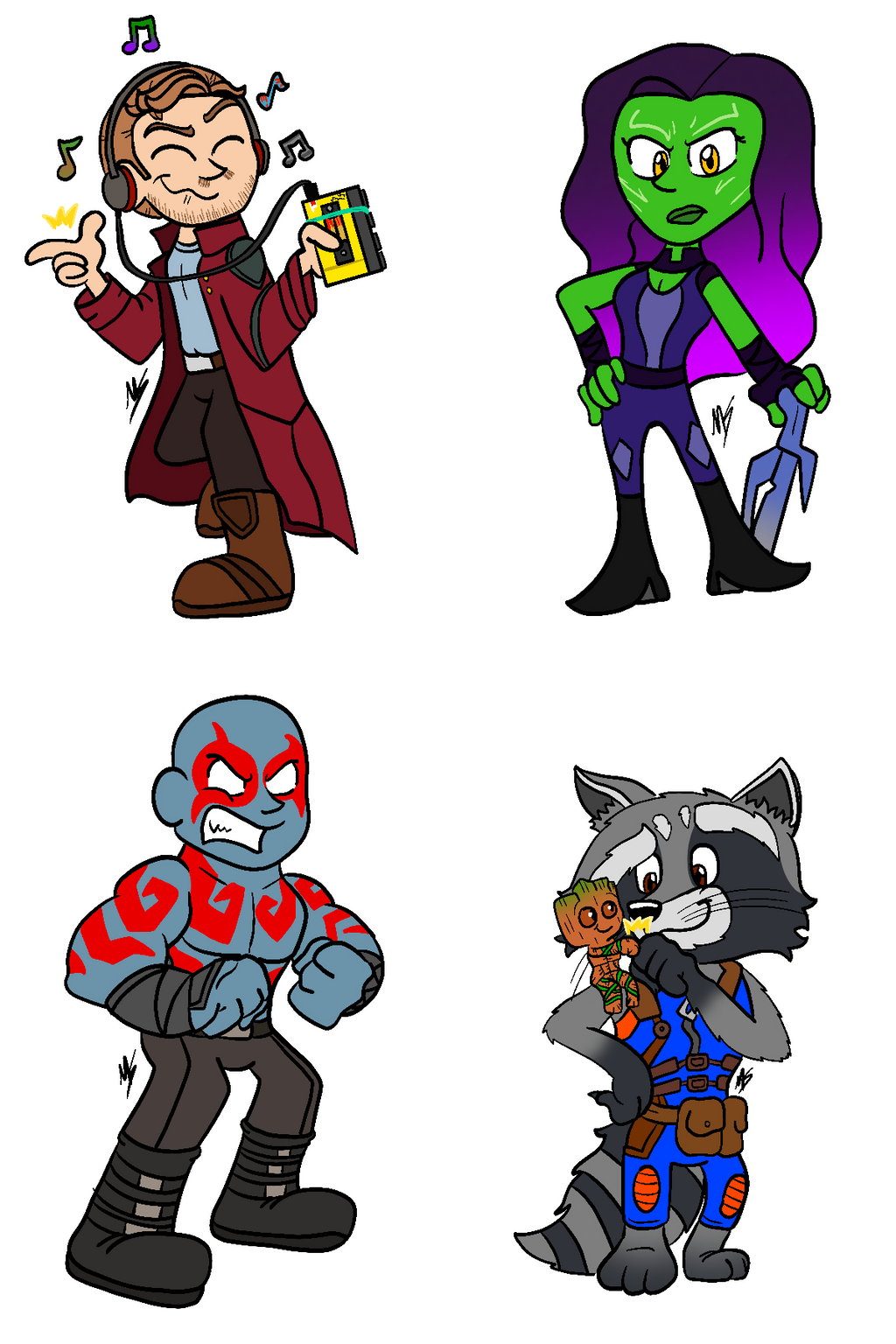 Gotg Sticker Sticker Buddies (GOTG Edition) by maizie0201 on DeviantArt