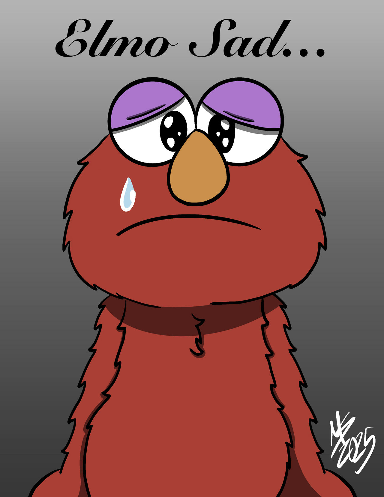 Sad Elmo Sticker Elmo Sad by maizie0201 on DeviantArt