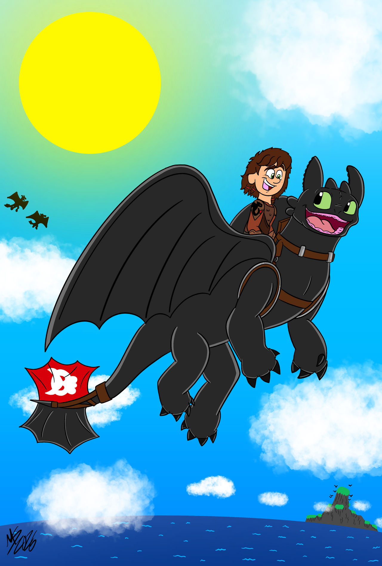 Hiccup Riding Toothless Minecraft Hiccup and Toothless by maizie0201 on DeviantArt
