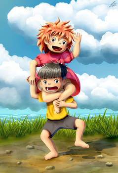 Ponyo and Sosuke