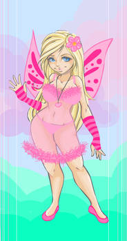 pink fairy girl