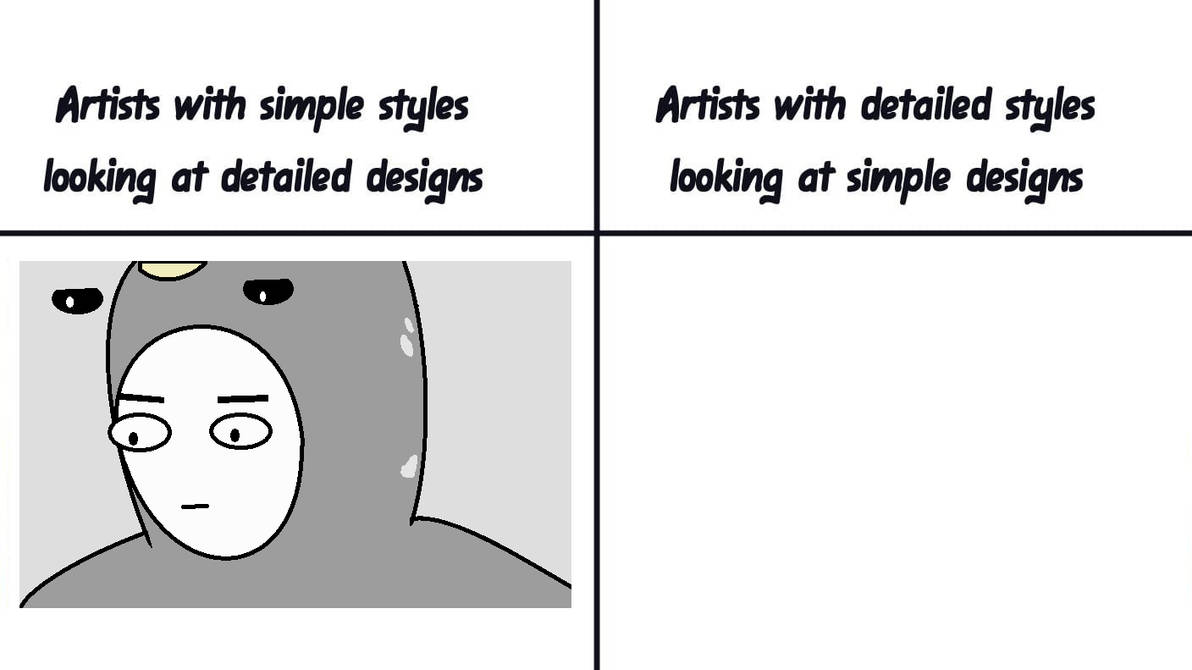 Simple Form Meme Detailed/Simple Style Meme by NarwhalmanWorks on DeviantArt