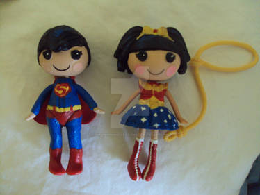 superman wonder woman mini lalaloopsys