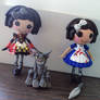 Alice Madness mini lalaloopsy and cheshire cat