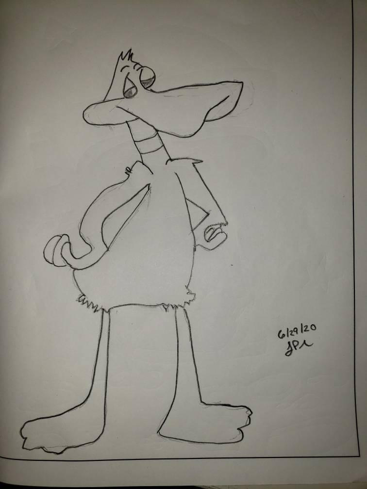 Daffy Duck without color by johnpnix on DeviantArt