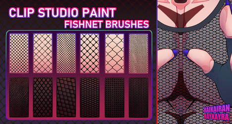 Fishnet Brushes  1 -  CLIP STUDIO PAINT