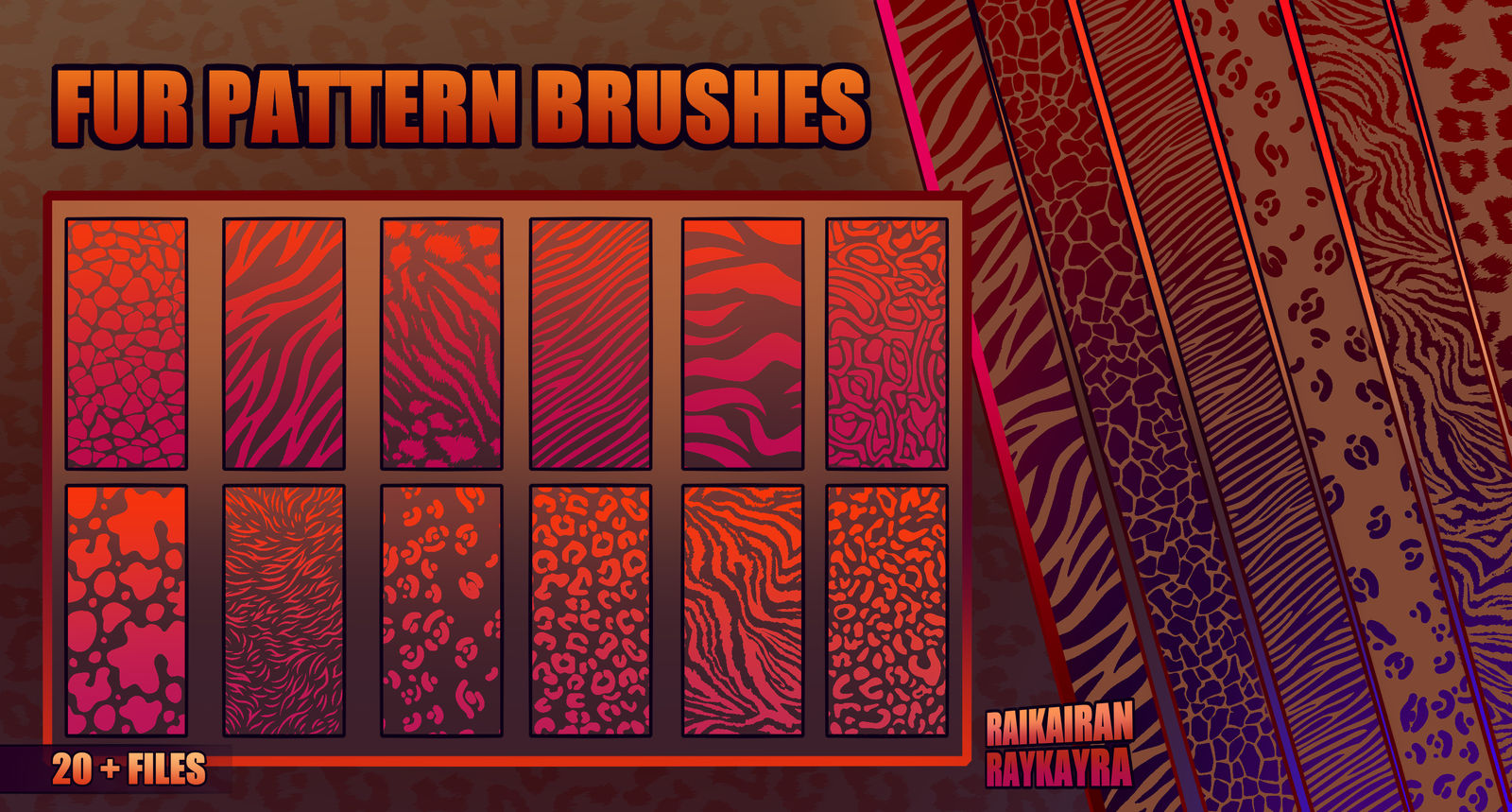 ANIMAL PATTERN BRUSHES - PAINTTOOL SAI 2 and CSP by RaikaiRan on DeviantArt