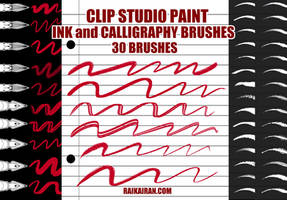 INK and CALLIGRAPHY Brushes - Clipstudio Paint