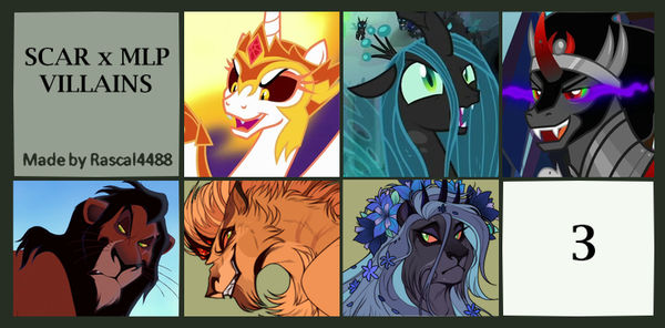 Grid: Scar x MLP Villains |CLOSED by Gloriau on DeviantArt